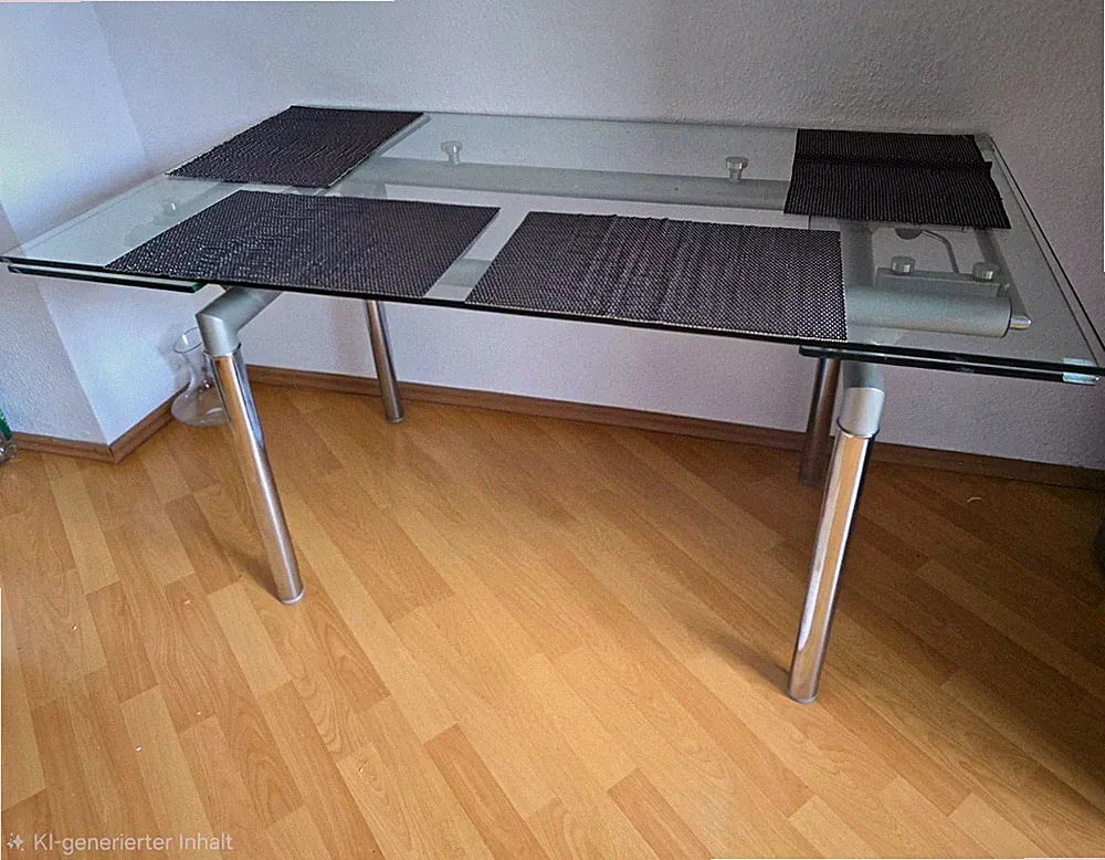 Glas Esstisch