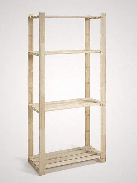 Regal 170x80x40cm Fichte 4 Böden Bücherregal Wandregal Standregal Holzregal