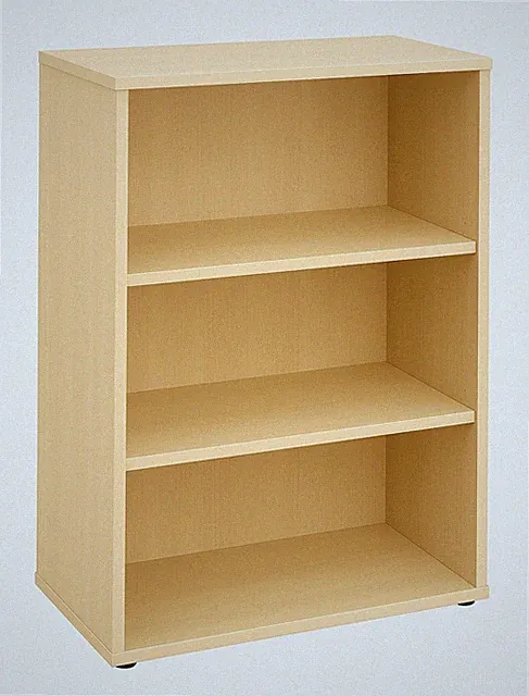 Regal Ahorn 114x80x40 cm Bücherregal Standregal Raumteiler Aktenregal 3 Fächer