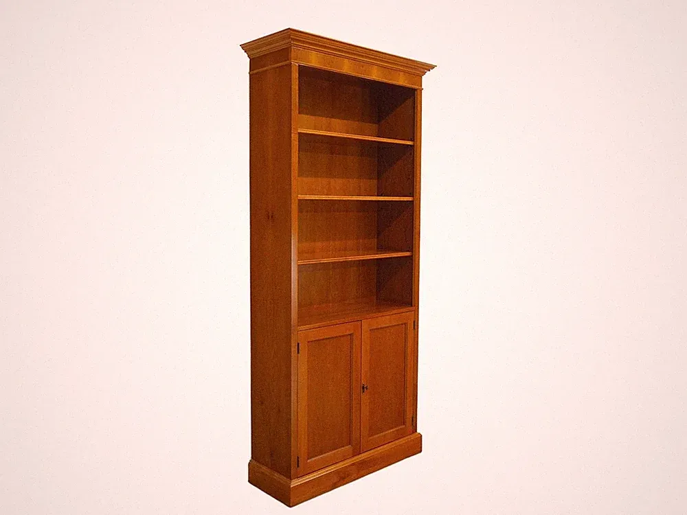 Regal Bücherregal mit Halbschrank englischer Stil in Eibe B: 100 cm -11549