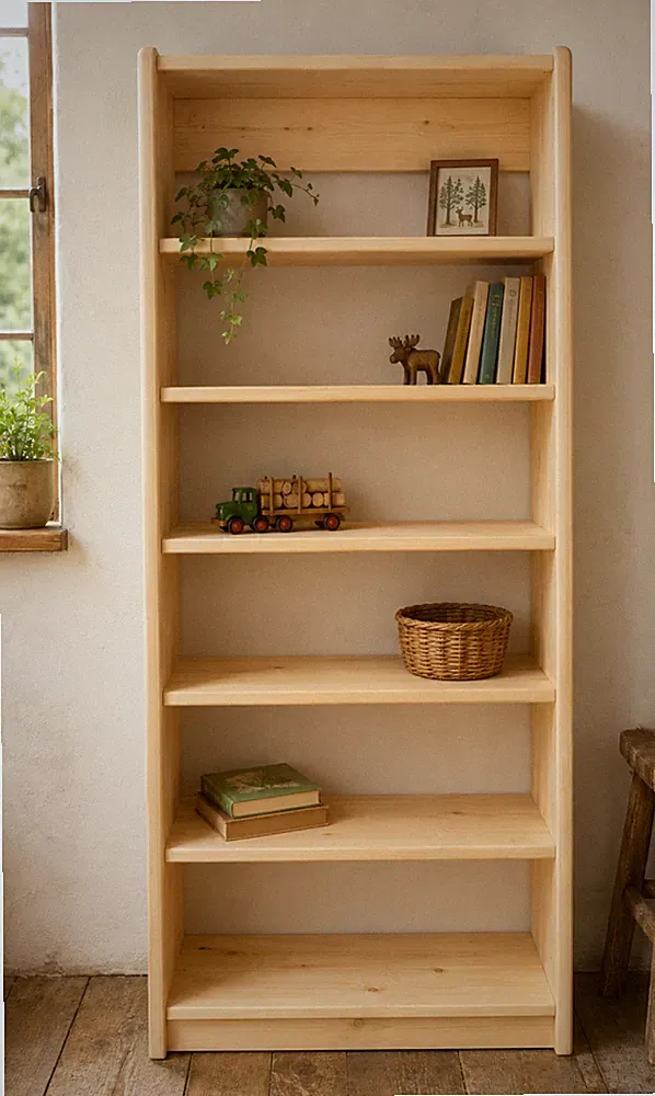 Regal, Bücherregal Regalsystem Holz Kiefer massiv natur flexibel & erweiterbar