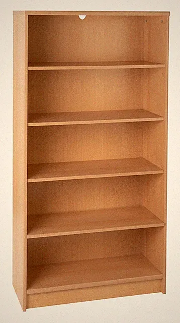 Regal Bücherregal Standregal Wohnzimmerregal Aktenregal Büroregal 5 Fächer Buche