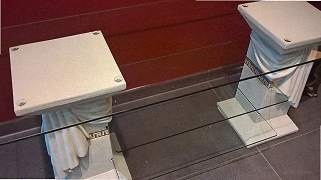 REGAL COUCHTISCH KOMMODE VITRINE GLAS MÖBEL DEKO SOCKEL SÄULE STATUEN DECO