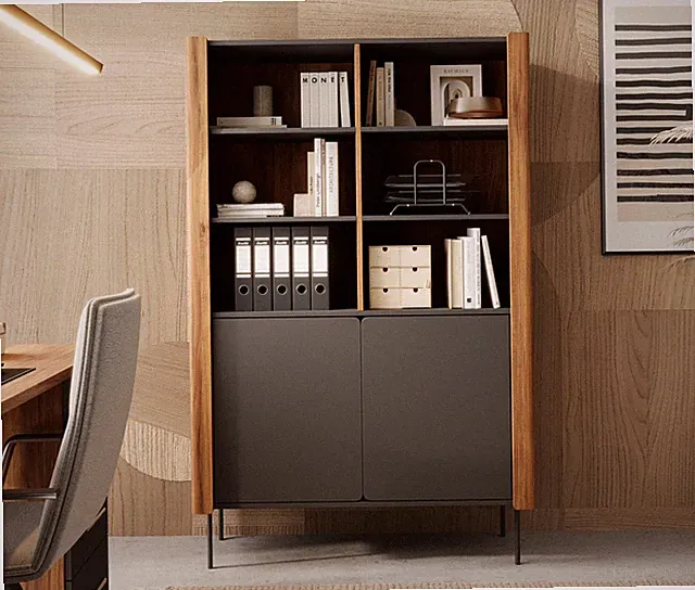 Regal Fibenins KR105 Bücherregal push to open Wandregal Wohnzimmer PR M24