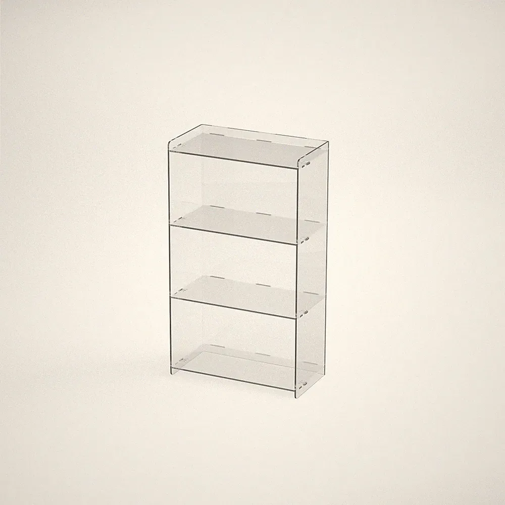 Regal glasklar transparent, Sammelregal, Verkaufsregal REG-V-3
