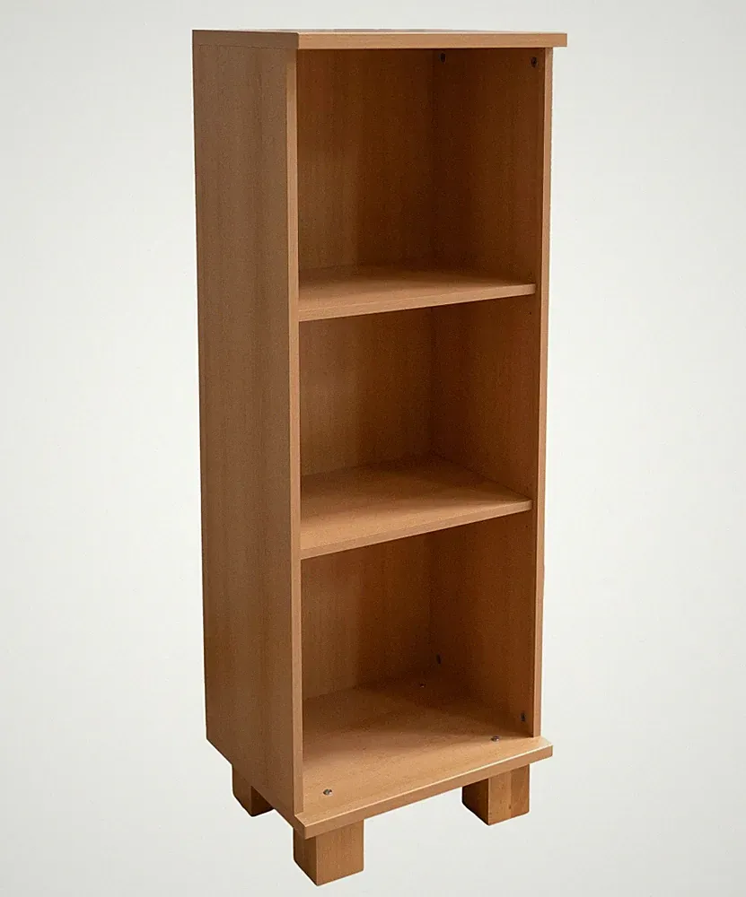 Regal Holzregal Bücherrregal Aktenregal 3 Fächer Kira Buche Holz 125x45x35 cm
