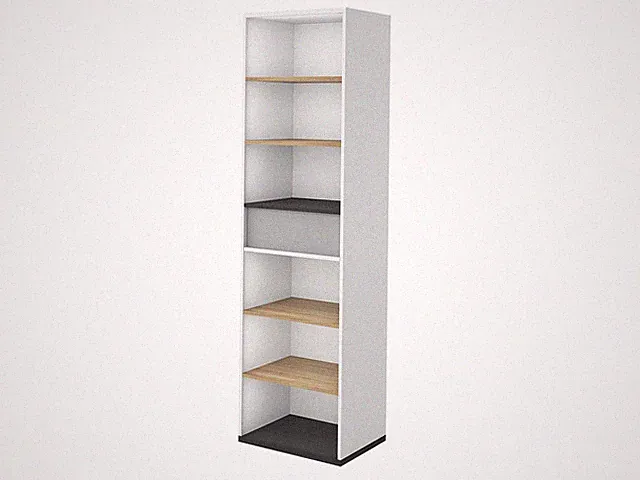 Regal Imola IM-04 mit Schublade Schrank Bücherregal Standregal Aktenregal