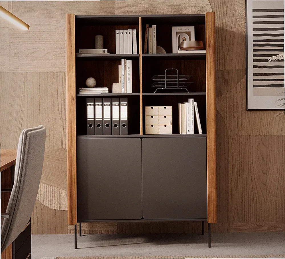 Regal Maresio KR105 Bücherregal push to open Wandregal Wohnzimmer PR M24