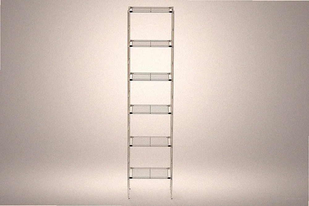 Regal Metall 25 cm tief 208 cm hoch mit 6 Gitterböden BIII verschiedene Breiten