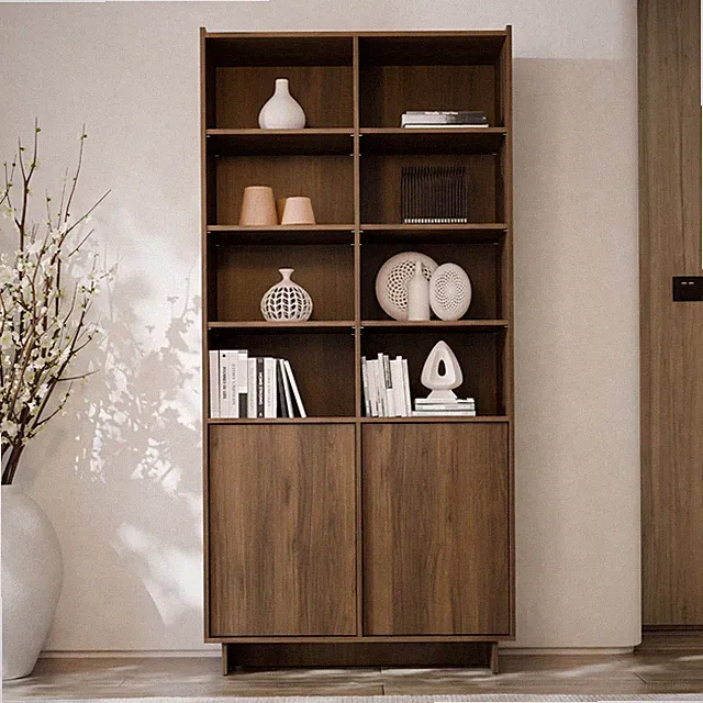 Regal Nakir K98 Bücherregal Modern Vitrinenschrank Hochschrank Standregal M24
