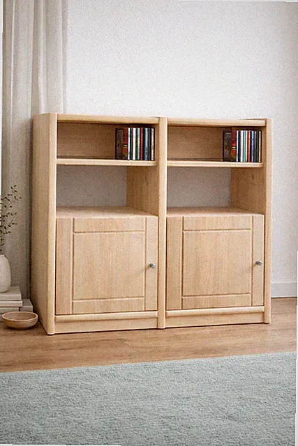Regal Regalsystem Bücherregal Holz Kiefer massiv natur flexibel erweiterbar
