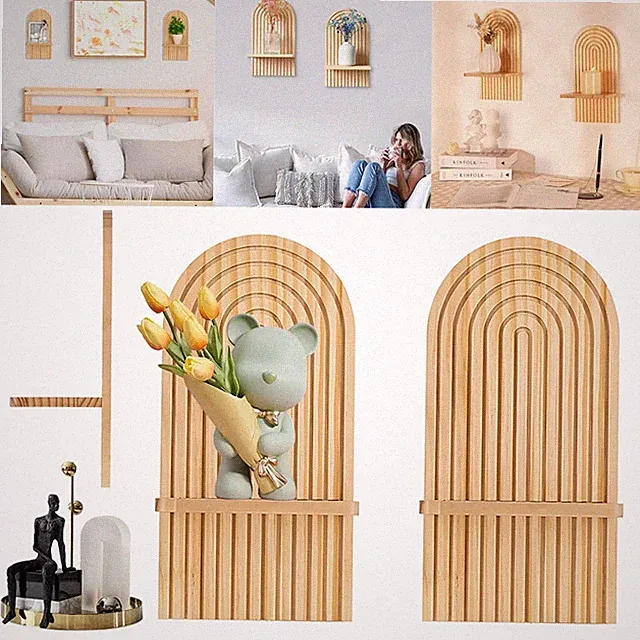 Regal Schweberegal Hängeregal Ohne Bohren Platzsparend Schick Für Schlafzimmer