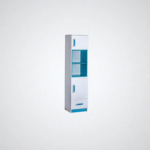 Regal TRAFIKO 4 Regalschrank Hochschrank 2 Türiger mit Schublade Kinderzimmer