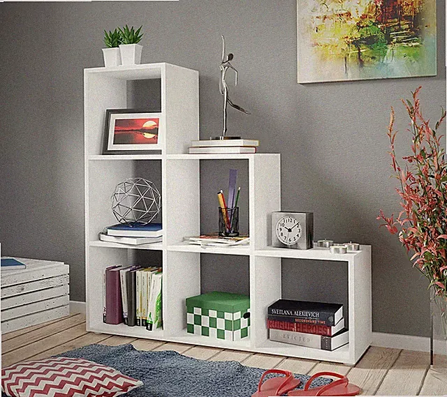 Regal Triptico 11 Modern Design Bücherregal Massiv Wohnzimmer Arbeitszimmer M24