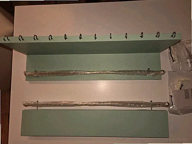 Regal, Wandregal, Mintgrün, 2er Set