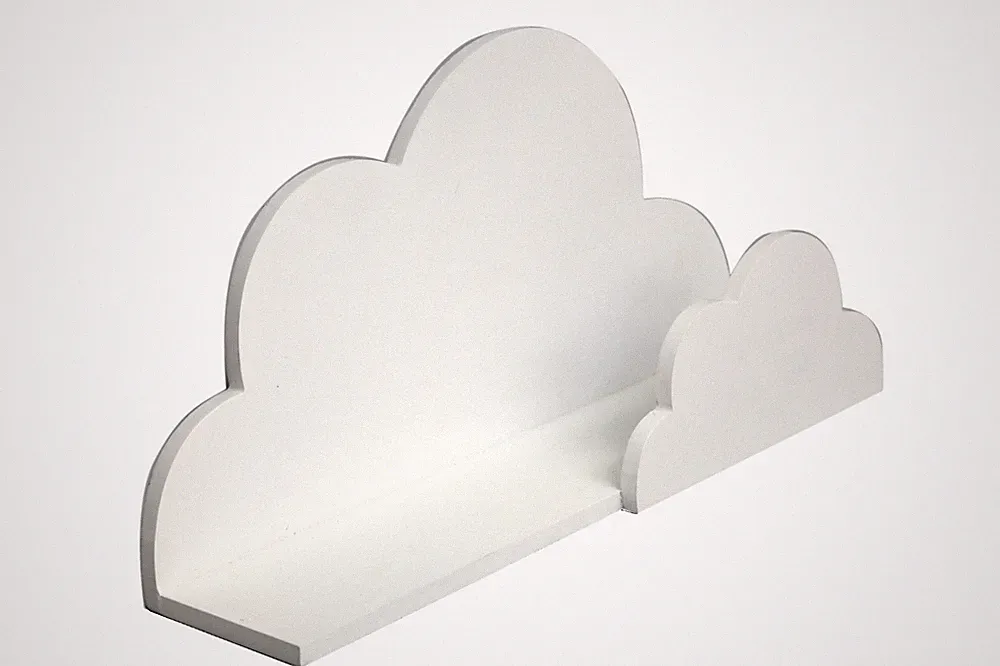 Regal "WOLKE" weiß Baby Kind Deko Dekoration Kinderzimmer Wandregal Wolkenregal