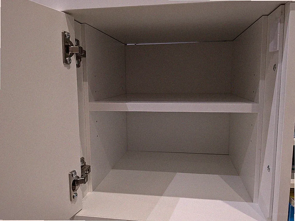 Regaleinsatz mit 2 Fächern für Ikea Regal Kallax Tür