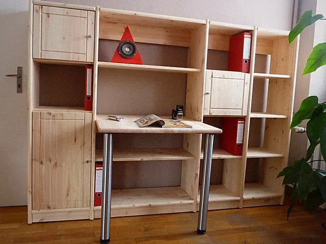 Regall Regalsystem Bücherregal Holz Kiefer massiv natur flexibel & erweiterbar