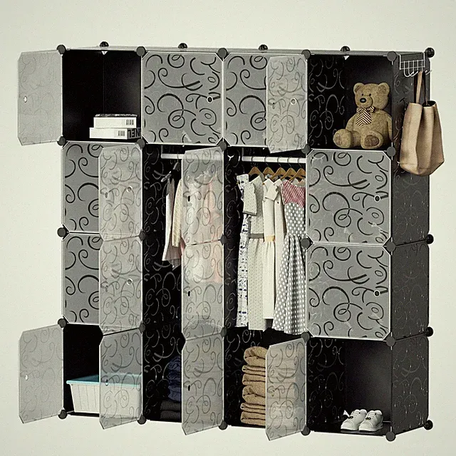 Regalsystem Stabil DIY Kleiderschrank Steckregal Multifunktionale 12-24 Würfel