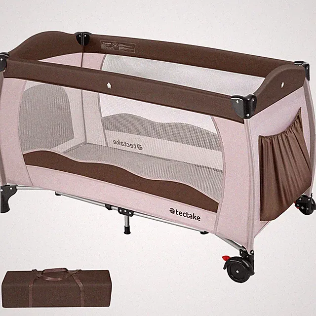 Reisebett Babybett Kinder Baby Kinderreisebett mit Transporttasche 126x65x80 cm