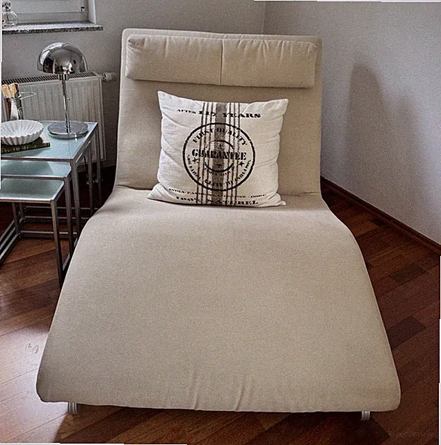 Relaxliege Creme Beige 2-Sitzer Sofa