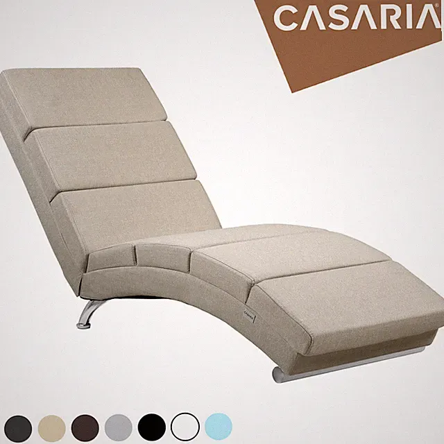 Relaxliege Liegesessel Chaiselongue hohe Rückenlehne Stoff Kunstleder Wohnzimmer