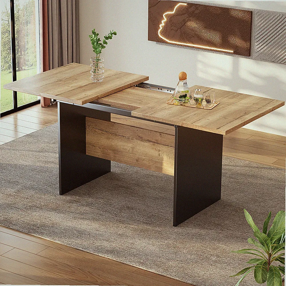 Retro Esstisch Teleskoptisch Tisch Küchentisch ausziehbarer 140-180×80×75cm Groß