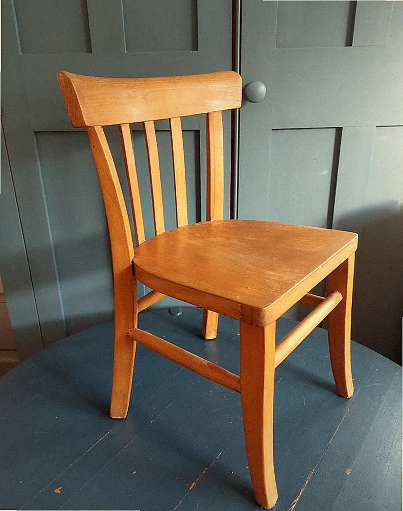 Retro-Kinderstuhl 50er/60er - Vintage Mini-Küchenstuhl Mid-Century-Stuhl