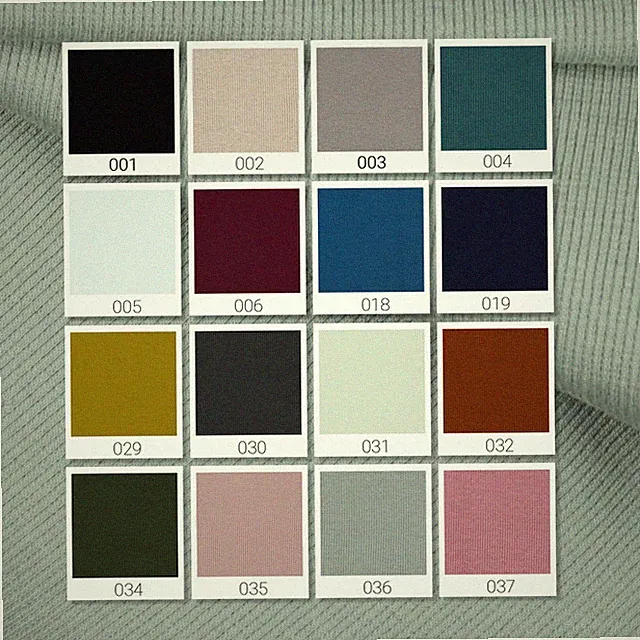 RIB Bündchenstoff Meterware 26 Farben OekoT. + GOTS zertif. ab25cm Schlauchware