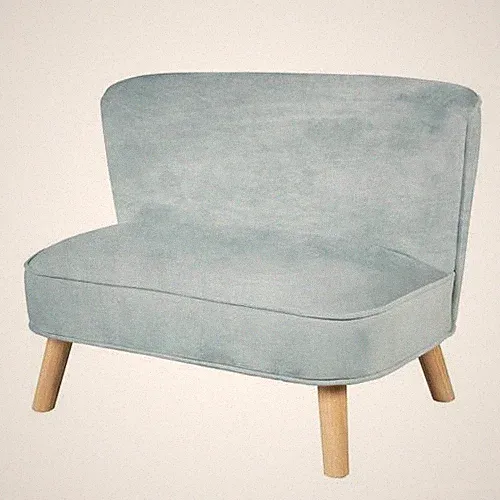 roba Kindersofa „Lil Sofa“, bequeme Kindercouch mit stabilen Holzfüßen und Samts