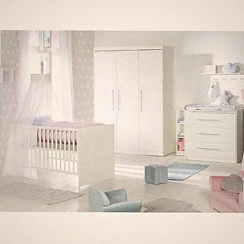 roba Kinderzimmerset 'Maren' 3-teilig - Bett 70x140 + Wickelkommode schmal...