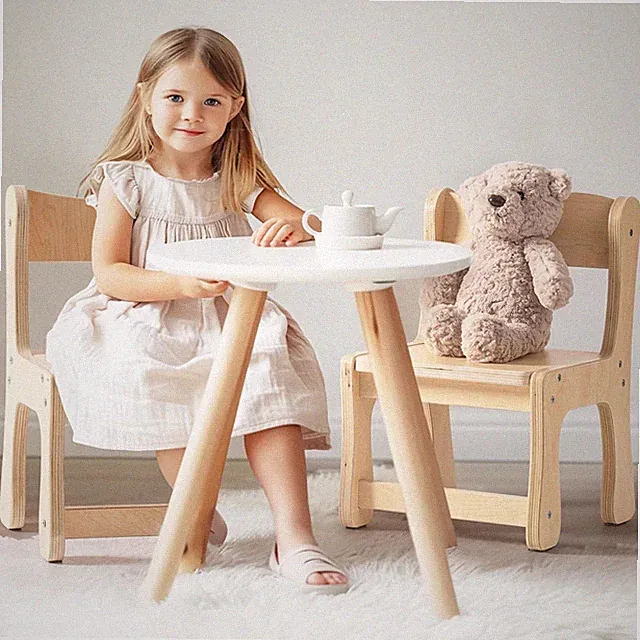 Robud 2 Kinderstühle Holz Set Esszimmer Kinderzimmer Möbel Geschenk