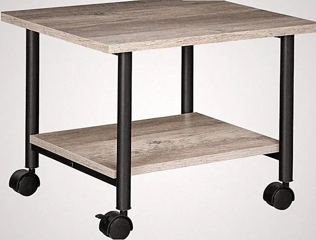 Rollbarer Druckerwagen mit 2 Ebenen, Industrie-Design - Für Büro, Fax
