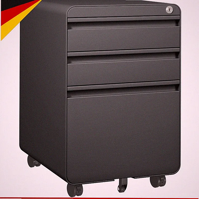Rollcontainer Metall 3 Schubladen Hängeregistratur abschließbar Büro Möbel