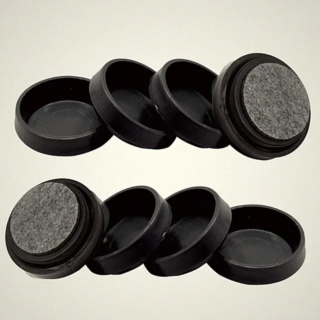 ROLLENSCHALEN SCHWARZ MÖBEL STUHLBEIN BODENSCHONER - Möbel/Sofa Rutsche 8 Stück