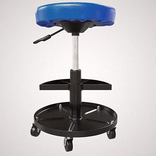 Rollhocker Arbeitshocker Werkstatthocker Werkstatt Praxishocker Drehhocker BLAU