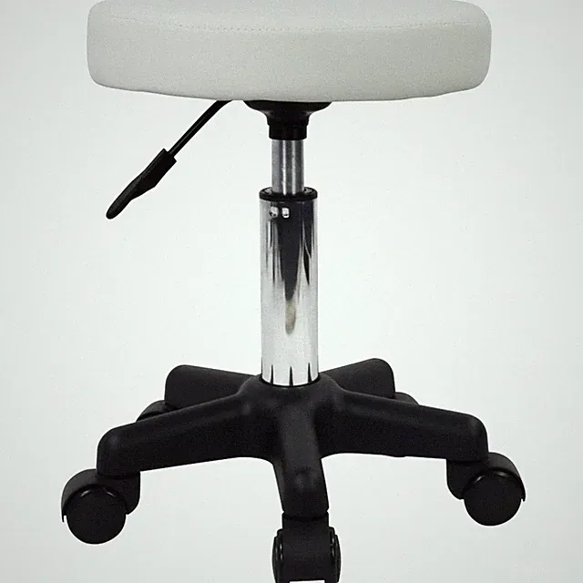 Rollhocker höhenverstellbar Räder Kunstleder Massage Spa Modern