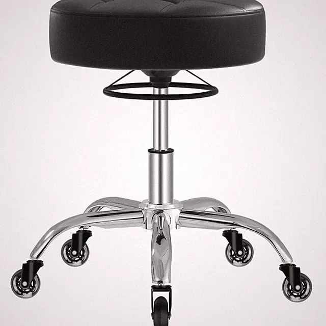 Rolling Stool höhenverstellbar mit Ringgriff 180kg Belastbar Rollhocker Büros...