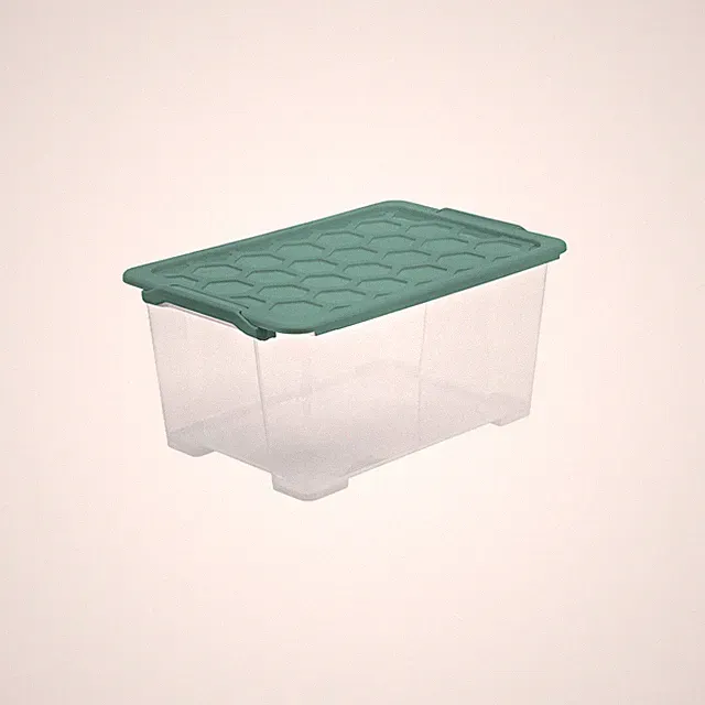 ROTHO EVO SAFE stapelbare Aufbewahrungsbox Plastikkiste Box mit Deckel