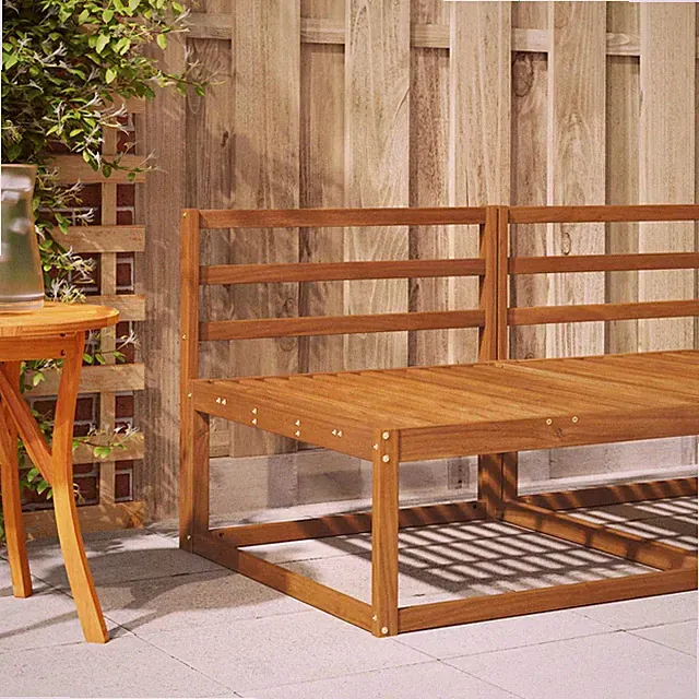 Rückenlehne Braun 79 x 4 x 73 cm Holzwerkstoff Outdoor-Sofa Gartensitzmöbel Mode