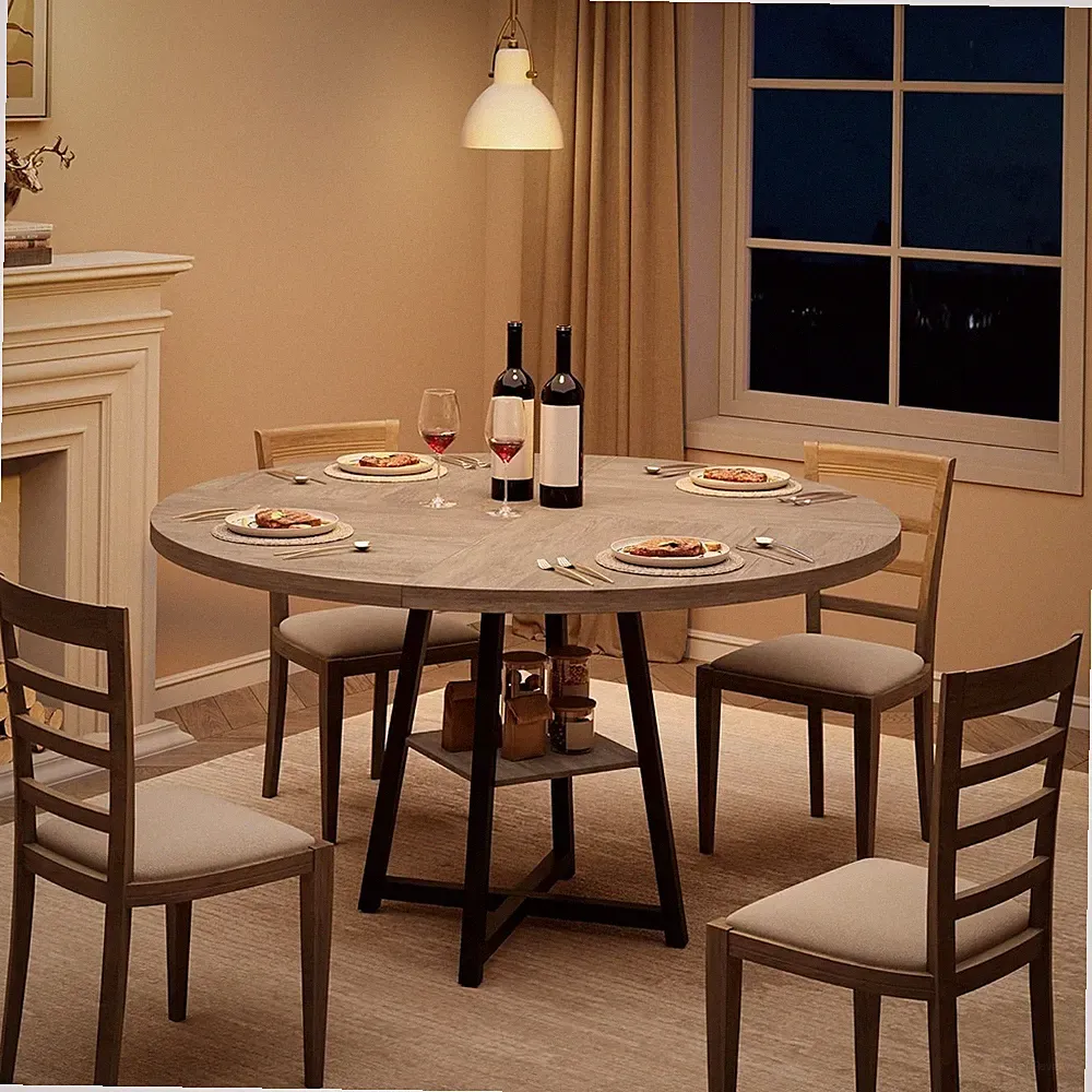 Rund Tisch φ120cm Esstisch Esszimmertisch moderner Küchentisch für 4-6 Personen