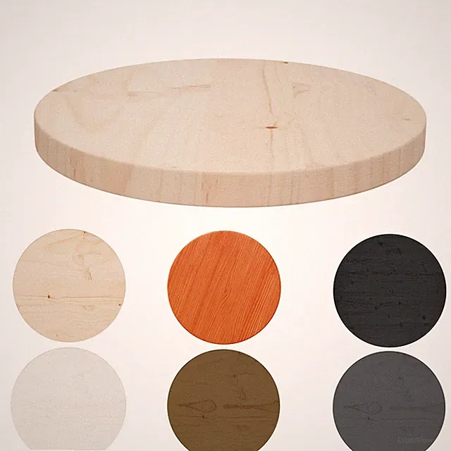 Rund Tischplatte 2,5 cm Massiv Holz Kiefer Platte Ersatz für Couchtisch Tisch