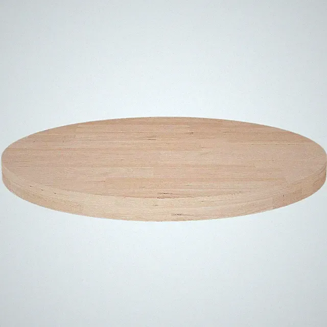Runde Tischplatte Holzplatte Ersatztischplatte Unbehandeltes Massivholz Eiche