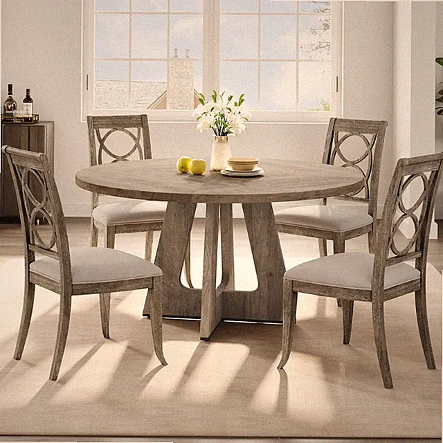 Runder Esstisch 120cm für 4–6 Personen Küchentisch Esszimmertisch Holz Esstisch