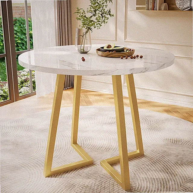 Runder Esstisch Esszimmertisch Küchentisch Metallgestell Couchtisch Kaffeetisch