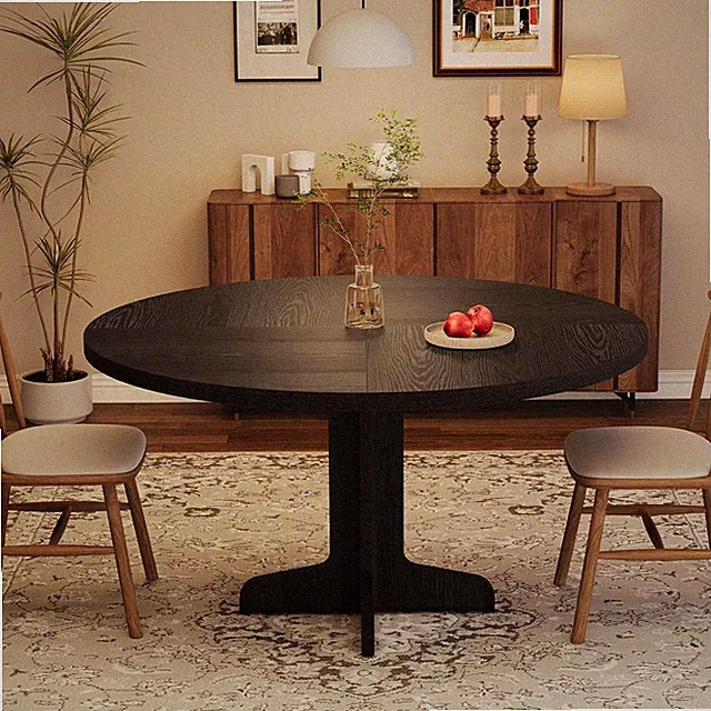 Runder Esstisch Esszimmertisch moderner Küchentisch 120cm für 4~6 Personen