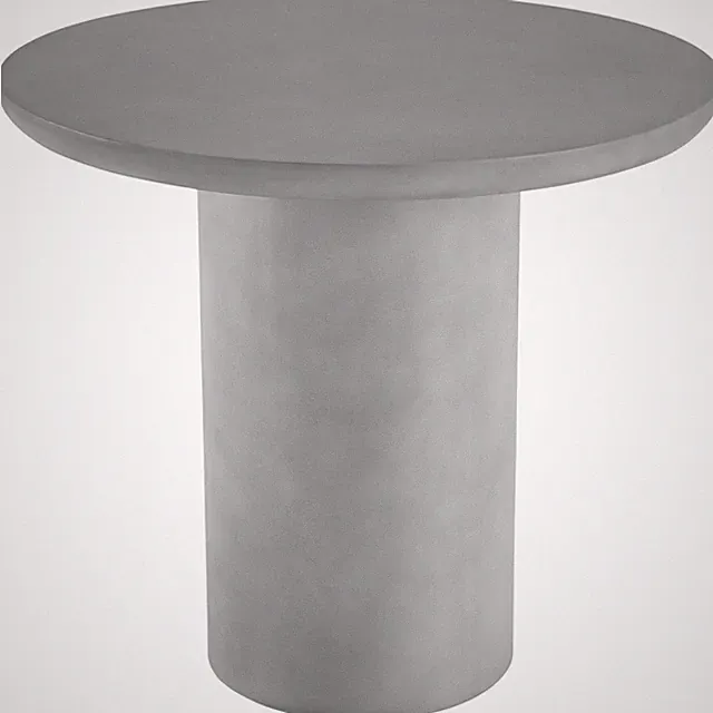 Runder Gartentisch Talmi, für In- & Outdoor, 86,5x75,5cm betongrau B-Ware