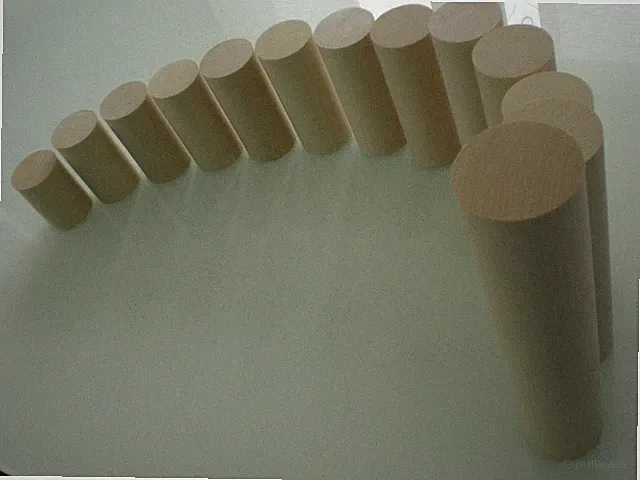 Rundstab Buche Natur Rund Möbelbein Möbelfüße 8cm bis 100cm. Durchmesser 60mm.