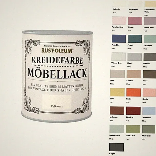 Rust-Oleum Kreidefarbe Möbellack 750ml verschiedene Farbtöne