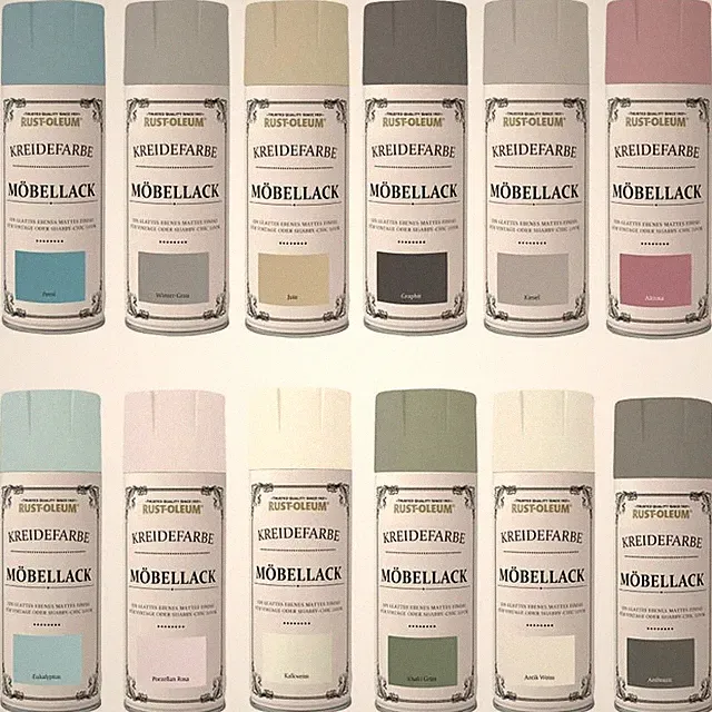 Rust-Oleum Kreidefarbe Möbellack Sprühlack 400ml verschiedene Farbtöne